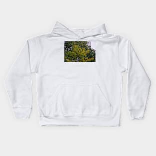 Fall comes to town Kids Hoodie